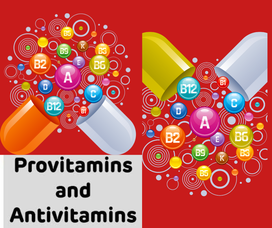 provitamin and anti vitamin